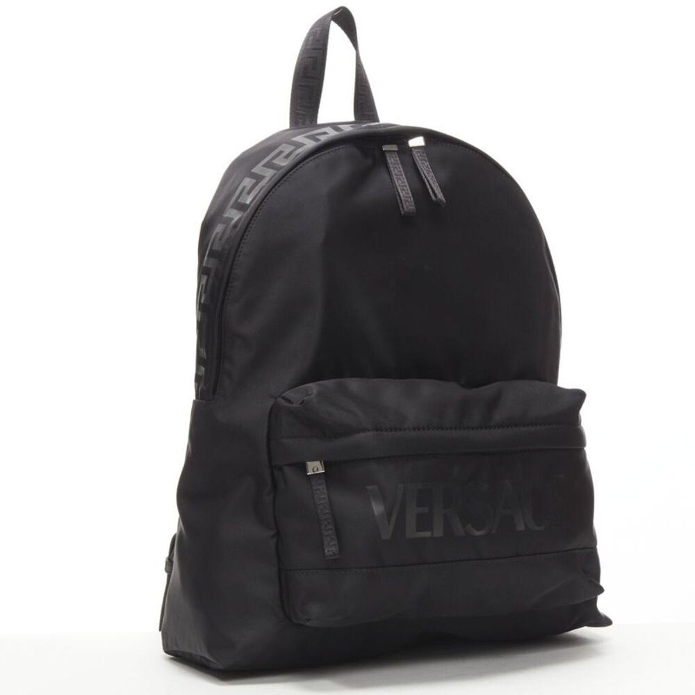 Versace La Greca Logo Backpack